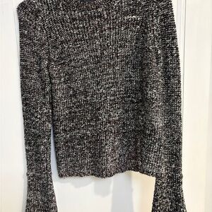 Zara Black and White Knit Sweater